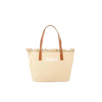 MC2 Saint Barth Tote Bags, female, Beige, Size: ONE SIZE City Bag Mid Fringe