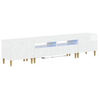 vidaXL Cabinet De Tv Led De 5 Piezas Blanco Brillante Vidaxl