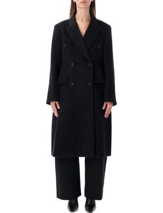 STUDIO NICHOLSON Double-Breasted Mid-Thigh Coat