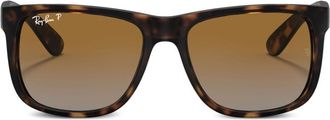 Ray-Ban Justin square-frame sunglasses - unisex - Nylon - 55 - Brown