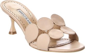 Manolo Blahnik Haribalmu 50 Leather Sandal