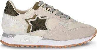 Atlantic Stars Dames Textiel en Su&egrave;de Sneakers - Dames - Sneakers - Beige - 41 EU - Su&egrave;de - Schoenen