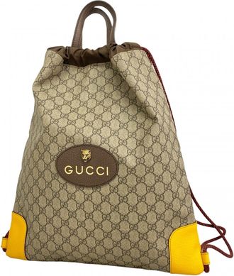 Gucci Brown Pvc Backpack (Pre-Owned)