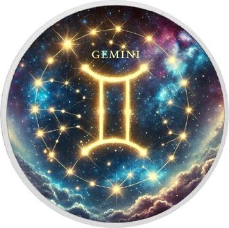 OEM Signos Del Zod&iacute;aco - Moneda De Plata De 1 Oz De G&eacute;minis