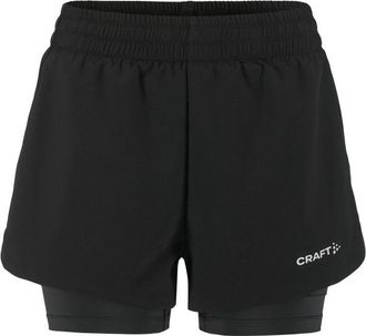 Craft Adv Essence 2-in-1 Shorts 2 Laufshorts f&uuml;r Damen | schwarz