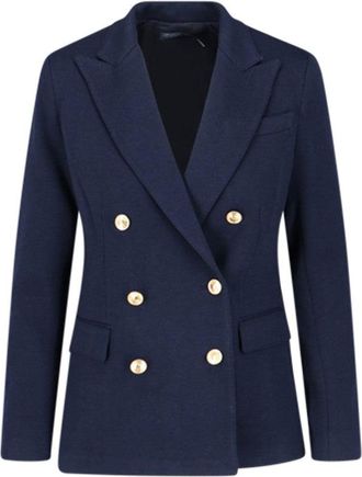 Polo Ralph Lauren Double-Breasted Blazer - Navy Blue