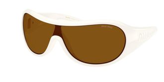 Miu Miu MUB14SU 17K20V Womens Sunglasses White Size 133