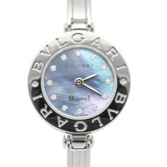 Bulgari Pre-owned Vintage Polshorloge - Dames - Pre-owned - Blauw - Maat: ONE Size