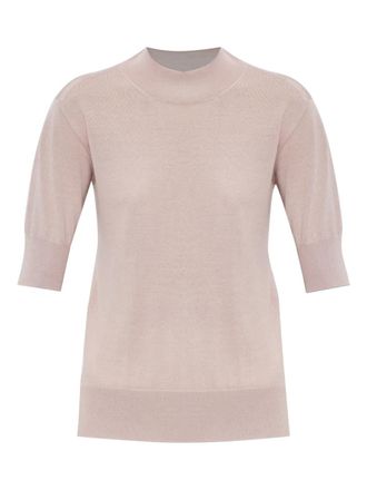 Jil Sander fine-knit T-shirt - Roze