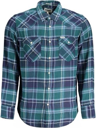 Wrangler Flanellen Westernoverhemd met Italiaanse Kraag - Heren - Casual Overhemden - Veelkleurig - S - Overhemden