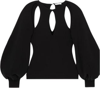 Chlo&eacute; Stretch Wool Blend Cut Out Jumper Size M