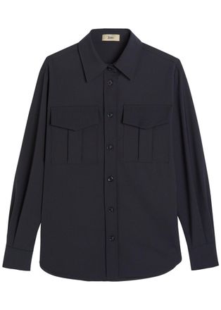 Herno Jersey Overshirt - Blue - 42 (UK10 / S)