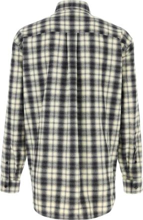 Balenciaga Mens Regular Fit Shirt White-Black Camicie White/black