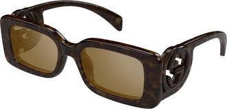 Gucci GG1325S Asian Fit 012 Womens Sunglasses Tortoiseshell Size 54 - Free RX Lenses - Free RX Lenses