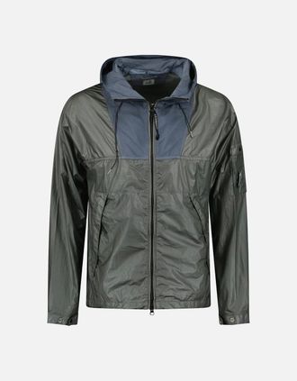 C.P. Company Mens CP Company Smoked Pearl CS II Mixed Hooded Lens Jacket - Grey - Size: 40/Regular