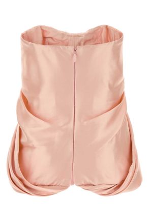 Costarellos Draped Crepe Sweater - Pink