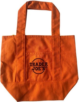 Generic Trader Joes Mini Tote Shopping Bag Limited Edition Autum Orange