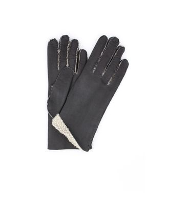 Sermoneta Gloves Handgemachte Schaffell handschuhe Schwarz