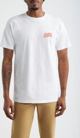Brixton Stay While Cotton Graphic T-Shirt in White at Nordstrom, Size Xx-Large