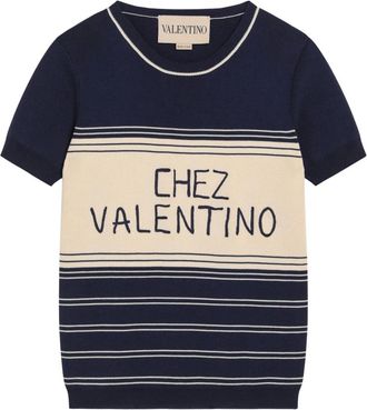 Valentino Round-neck Knitwear, female, Multicolor, L, Cotton Jumpers