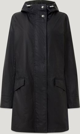 Belstaff Clancy Parka Womens Waxed Cotton Mid Blue Size XS