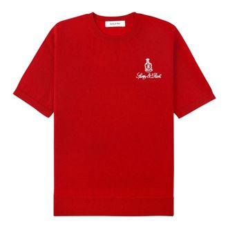 Sporty & Rich Dames, Tops, Rood, Maat: M Wol