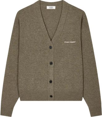 STUDIO TOMBOY Cardigan con scollo a V - Verde