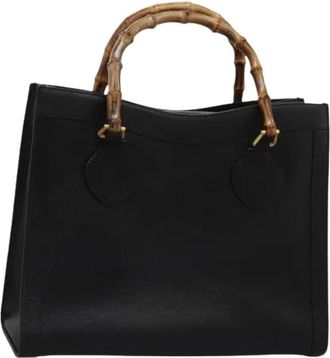 Gucci Pre-owned Handbags, female, Black, Size: ONE SIZE Pre-owned Vintage Hand Bag