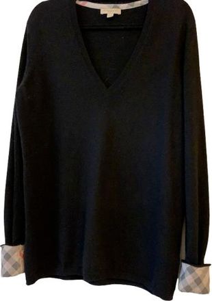 Burberry Black Cashmere Jumper Size L