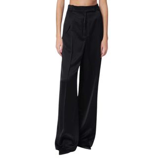 R&oacute;he Wide Trousers, female, Black, Size: M Cigarette Leg Trousers