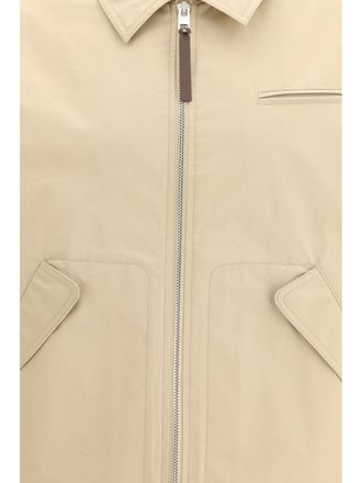 Moschino Zip-Closure Cotton Jacket - Brown