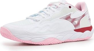 Mizuno Wave Enforce Court AC Womens Cross Training Shoes White/Pinkesque : 10.5 B - Medium, Synthetic