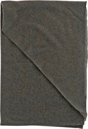Faliero Sarti Triangular Green Cashmere Scarf With Subtle Texture