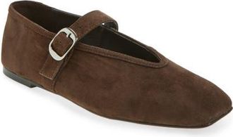 Tony Bianco Bobbi Mary Jane Flat in Espresso Suede at Nordstrom, Size 9.5