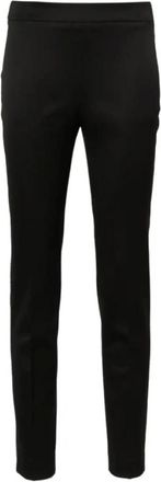 Kiton Zwarte- elastische- taps toelopende broek - Dames - Slim Fit Broeken - Zwart - XS - Wol - Broeken