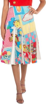 Loewe Ladies Patchwork Doll House Print Skirt, Brand Size 34 (US Size 2)