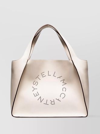 Stella McCartney logo tote bag with two flat top handles