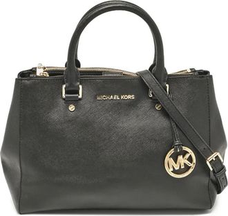 Michael Kors Borsa tote Sutton in pelle Saffiano - Nero