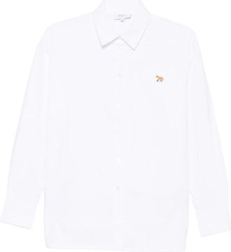 Maison Kitsun&eacute; Fox-embroidered Shirt