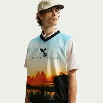 Nike Mens Fairway Fresh Golf Wind Vest in Black | IQ4934-010