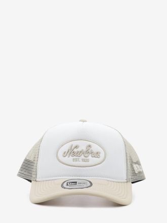 New Era Trucker Oval Foam patch white / camel