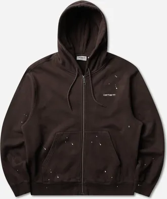 Carhartt Work in Progress Men s Hooded Painter Jacket Tobacco (Destroy Wash)