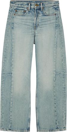 B Sides Slim Lasso Structured Barrel-leg Jeans - Blue - 27 (W27 / UK8-10 / S)