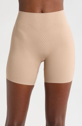 Miss Perfect Rear Lift Shaper Bike Shorts in Stucco at Nordstrom, Size Xx-Large