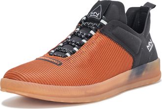 Skechers Mens New Wave Cup-Dux Slip-On, Brown/Orange, 13 UK