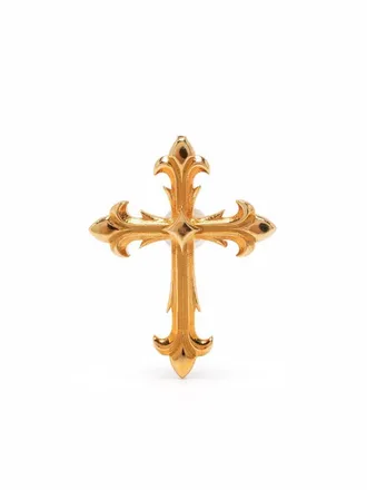 Emanuele Bicocchi Gold Fleury Cross Stud earring