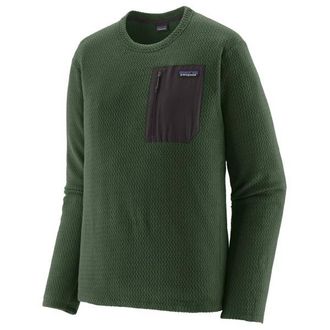 Patagonia R1 Air Crew Fleecepullover f&uuml;r Herren | gr&uuml;n