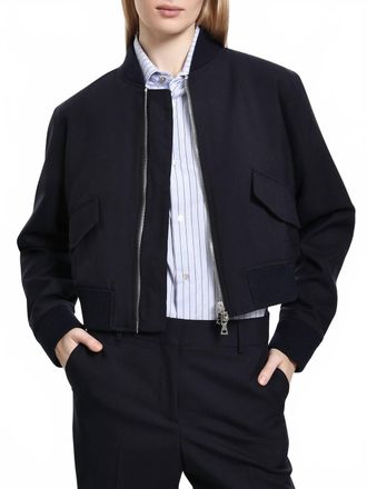 Officine G&eacute;n&eacute;rale Kenna Bomber Jacket In Dark Navy