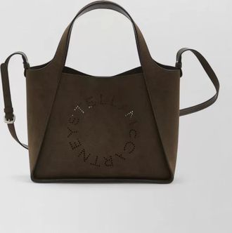 Stella McCartney alter suede vegan fabric tote bag