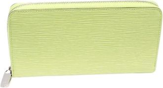 Louis Vuitton Tweedehands leren portemonnees - Dames - Vintage Accessoires - Groen - ONE Size - Leer - Vintage